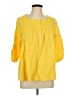 Sandro Yellow 3/4 Sleeve Blouse Size Lg (3) - photo 1