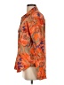 Mikoh 100% Cotton Print Orange Long Sleeve Blouse Size Sm (1) - photo 5