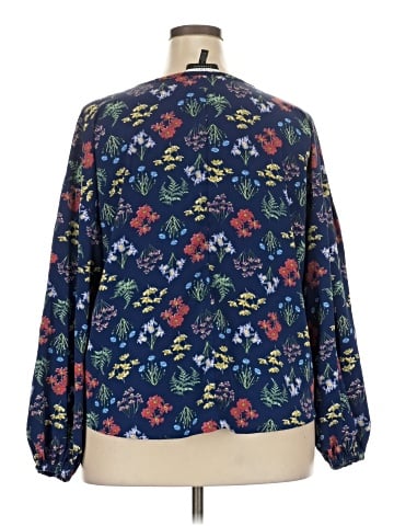 ELOQUII Elements Long Sleeve Blouse (view 2)