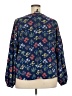 ELOQUII Elements 100% Polyester Blue Long Sleeve Blouse Size 18 - photo 2