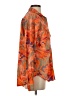 Mikoh 100% Cotton Print Orange Long Sleeve Blouse Size Sm (1) - photo 4