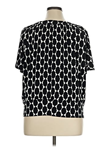 JM Collection Short Sleeve Blouse (view 2)