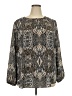 Charter Club 100% Polyester Gray Long Sleeve Blouse Size XXL - photo 1