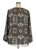 Charter Club 100% Polyester Gray Long Sleeve Blouse Size XXL - photo 2