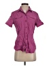REI 100% Polyester Purple Short Sleeve Blouse Size S - photo 1