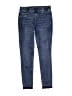 Justice 100% Recycled Polyester Solid Blue Jeans Size 16 - photo 1