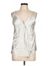 Zara Metallic Silver Sleeveless Blouse Size L - photo 1