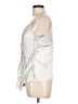 Zara Metallic Silver Sleeveless Blouse Size L - photo 5