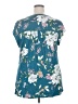 Daniel Rainn Teal Short Sleeve Blouse Size 2X - photo 2