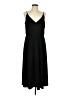 H&M 100% Polyester Solid Black Casual Dress Size L - photo 1