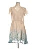 LoveRiche 100% Polyester Tan Cocktail Dress Size L - photo 1
