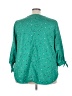 Catherines 100% Polyester Green 3/4 Sleeve Blouse Size 2X - photo 2