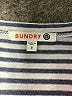 Sundry Stripes Blue Casual Dress Size Lg (3) - photo 4