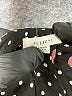 Pleione 100% Polyester Hearts Black Short Sleeve Top Size L - photo 7