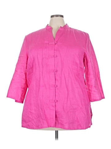 Deane and White 3/4 Sleeve Button-Down Shirt (view 1)