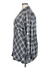 Westbound 100% Rayon Plaid Gray Long Sleeve Button-Down Shirt Size 2X - photo 5
