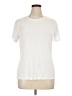 Nine West Solid Ivory Short Sleeve T-Shirt Size XL - photo 1