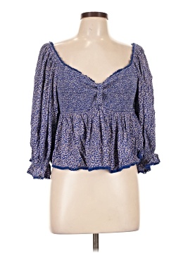 Free People 3/4 Sleeve Blouse