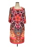 Sandra Darren Paisley Orange Casual Dress Size 20 - photo 1