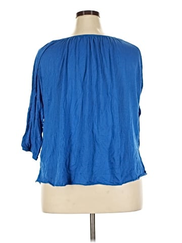 Allison Brittney 3/4 Sleeve Blouse (view 2)