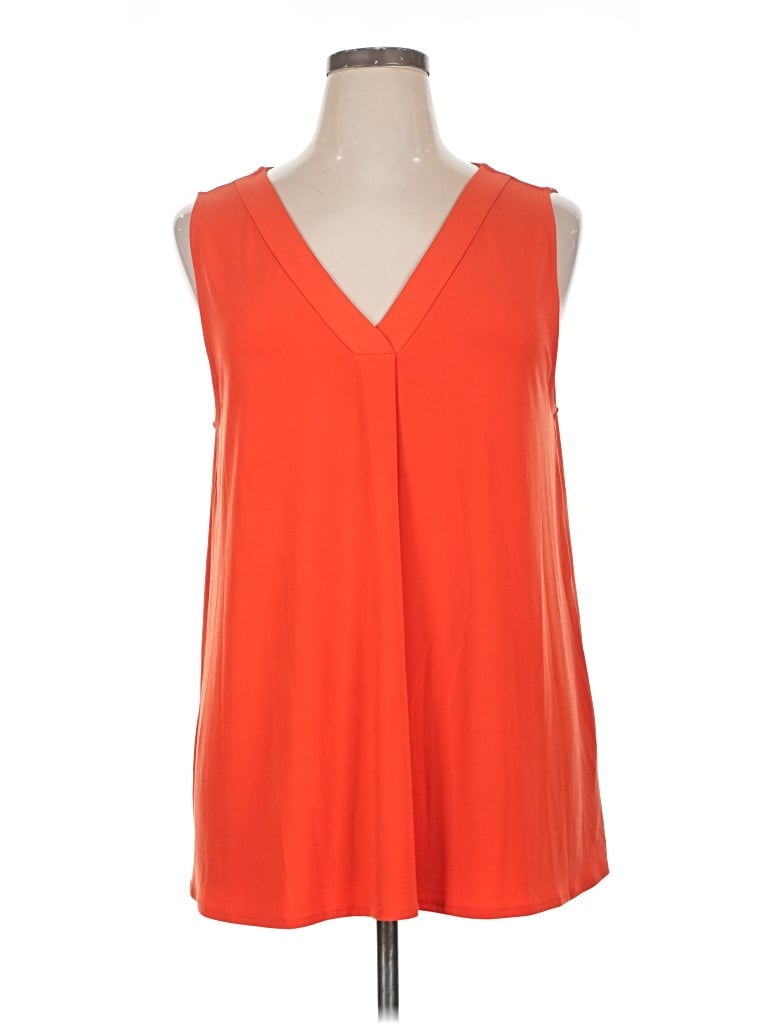 Pre-owned Premise Studio Sleeveless Blouse In Orange
