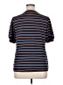 Bobeau Stripes Blue Short Sleeve Top Size XL - photo 2