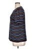 Bobeau Stripes Blue Short Sleeve Top Size XL - photo 5