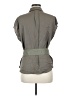 T Tahari 100% Polyester Gray Tan Sleeveless Blouse Size M - photo 2