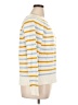 Ann Taylor LOFT Stripes Yellow Pullover Sweater Size XL - photo 4