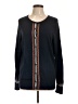 Lands' End 100% Cotton Black Cardigan Size L (tall) - photo 1