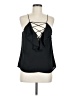 WAYF 100% Polyester Black Sleeveless Blouse Size M - photo 1