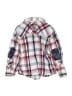 Guess 100% Cotton Plaid Red Long Sleeve Button-Down Shirt Size 3T - photo 2