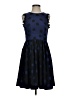 Corey Lynn Calter 100% Polyester Polka Dots Blue Cocktail Dress Size 4 - photo 1