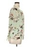 Apt. 9 100% Polyester Floral Green Short Sleeve Blouse Size XL - photo 4