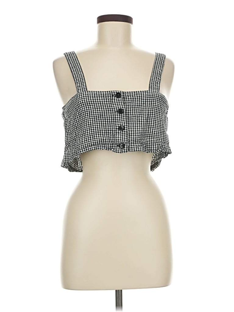 Pre-owned United By Blue Tank Top Black Square Neckline Tops