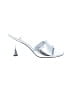 Jeffrey Campbell Metallic Silver Sandals Size 9 1/2 - photo 1