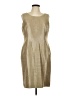Kasper Metallic Tan Casual Dress Size 12 Petite - photo 1