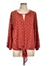 West Kei 100% Polyester Polka Dots Red 3/4 Sleeve Blouse Size L - photo 1