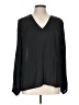 Banana Republic 100% Polyester Black Long Sleeve Blouse Size L - photo 1