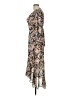 Veronica M. 100% Polyester Print Tan Casual Dress Size L - photo 5