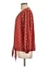 West Kei 100% Polyester Polka Dots Red 3/4 Sleeve Blouse Size L - photo 5