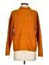 Line & Dot Solid Orange Turtleneck Sweater Size XS - photo 1