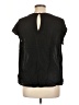 Joie 100% Silk Black Short Sleeve Silk Top Size L - photo 2