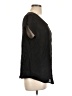 Joie 100% Silk Black Short Sleeve Silk Top Size L - photo 4