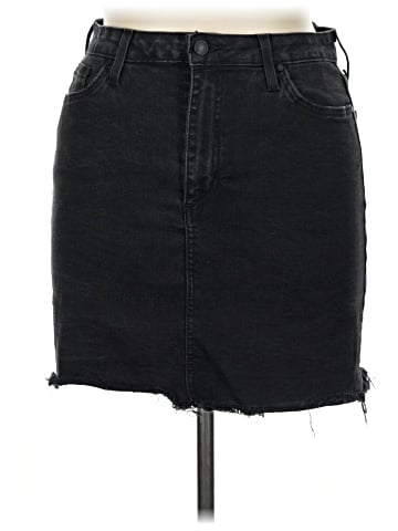 Just Black Denim Skirt (view 1)