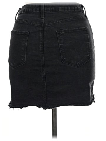 Just Black Denim Skirt (view 2)