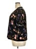 CeCe Floral Black Short Sleeve Blouse Size 2X - photo 5