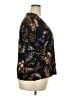 CeCe Floral Black Short Sleeve Blouse Size 2X - photo 4