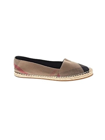 Burberry Canvas House Check Espadrilles Flats (view 1)