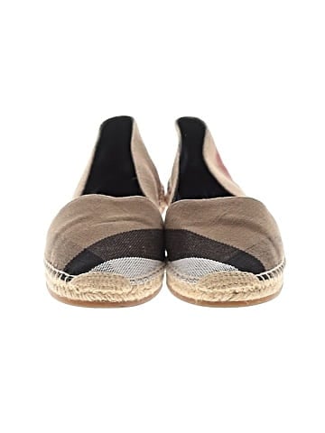 Burberry Canvas House Check Espadrilles Flats (view 2)